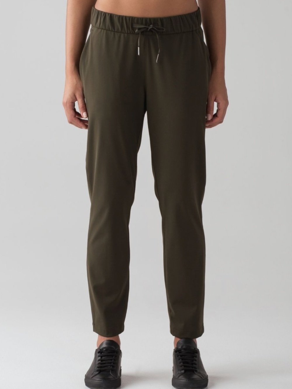 Lululemon On The Fly Pant 28", Dark Olive